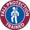 Hard Hat Decals, Fall Protection Trained