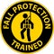 Hard Hat Decals, Fall Protection Trained