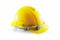 Hard hat for engineer industry worker. with clipping path