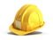 Hard hat helmet Construction tools 3d render on white