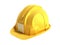 Hard hat helmet Construction tools 3d render on white no shadow