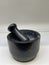 Hard marble pestle and mortar grinding bowl