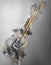 Hard rock bass guitar - abstract illustration