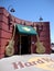 Hard Rock Cafe Entrance with Golden Guitars and Sign