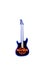 `Hard Rock Cafe` fluorescent guitar on a white background