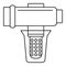 Hard water filtering icon, outline style