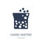 Hard Water icon. Trendy flat vector Hard Water icon on white background from Cleaning collection