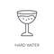 Hard Water linear icon. Modern outline Hard Water logo concept o