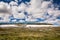 Hardangerjokulen glacier on top of Hardangervidda plateau