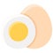 Hardboiled eggs icon, Passover related vector illustration
