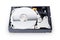 Harddisk drive computer storage on white background