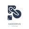 Harddrive icon. Trendy flat vector Harddrive icon on white background from hardware collection