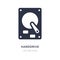 harddrive icon on white background. Simple element illustration from Hardware concept
