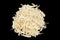 Hardened celery root on black