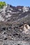 Hardened lava on slope of volcano Etna, Sicily