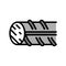 hardened steel fittings color icon vector illustration