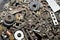 Hardware - bolts, nuts, washers, screws in bucket