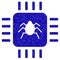 Hardware Bug Icon Grunge Watermark