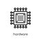 Hardware icon. Trendy modern flat linear vector Hardware icon on
