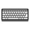 Hardware keyboard icon, simple style