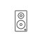 hardware, speaker icon. Simple thin line, outline vector of hardware icons for UI and UX, website or mobile application