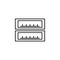 hardware, USB portable icon. Simple thin line, outline vector of hardware icons for UI and UX, website or mobile application