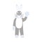 Hare Puppet Doll Icon