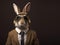 Hare Wearing Suit, Generative AI