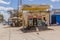 HARGEISA, SOMALILAND - APRIL 12, 2019: Small petrol station in Hargeisa, capital of Somalila