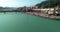 Haridwar Aerial Shot above the Holy river Ganga.