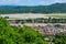 Haridwar city, aerial view from Shrai Mata Mansa Devi Mandir Temple, Hardwar. India