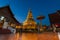 Hariphunchai massive gold stupa of Lamphun province, Thailand