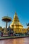 Hariphunchai massive gold stupa of Lamphun province, Thailand