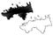Harju County Republic of Estonia, Counties of Estonia map vector illustration, scribble sketch Harjumaa map