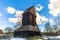 Harkeberga - March 29, 2018: Tower of the old church of Harkeberga, Sweden