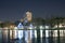 Harlem Meer Central Park at night