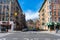 Harlem Street Scene with Old Buildings and a Beautiful Church