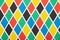 Harlequin colorful diamond fabric background