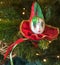 Harlequin Ornament  Hanging Decoration. Isolated.