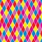 Harlequin particoloured seamless pattern VII