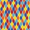 Harlequin particoloured seamless pattern X