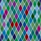 Harlequine Esmerald seamless pattern