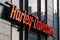 Harley Davidson logo on office building facade closeup