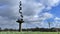 Harlow, England - 13 March 2019.A view of the `Echo` sculpture by the Lithuanian artist Antanas Brazdys