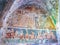 Harman, Romania, July 2017: Harman Church frescoes dating back t