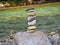 Harmonic line of stones stacking on each other