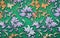 Harmonious Blooms, Seamless Colorful Floral Background Pattern, Generative Ai