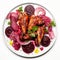 Harmonious Chicken Wings Dish With Roasted Octopus Steak And Beet