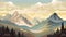 Harmonious vistas, captivating wilderness painting