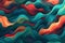 Harmonious waves in abstract background design for your creative project